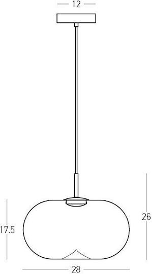 Zambelis Lights Grey LED Ceiling Light with Warm White Light 28x28cm