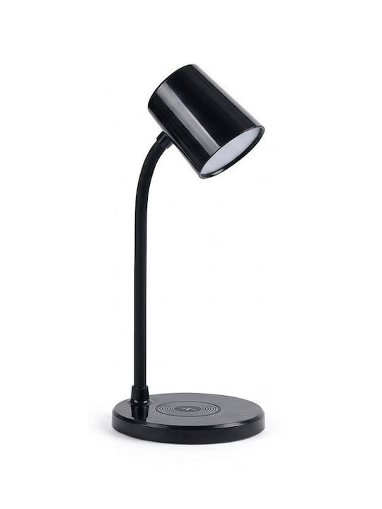 Andowl LED Φωτιστικό Γραφείου Bluetooth σε Μαύρο Χρώμα