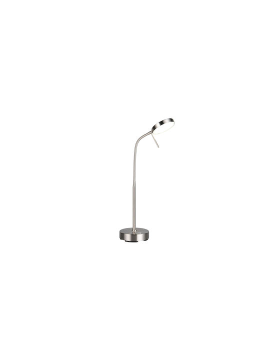 Trio Lighting Επαναφορτιζόμενο LED Φωτιστικό Γραφείου σε Ασημί Χρώμα