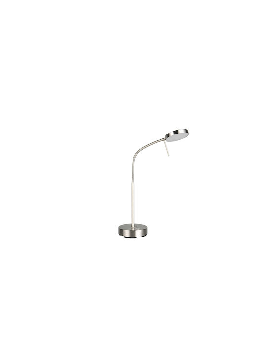 Trio Lighting Επαναφορτιζόμενο LED Φωτιστικό Γραφείου σε Ασημί Χρώμα