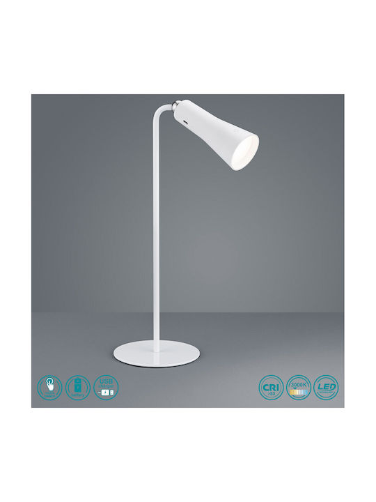 Trio Lighting Maxi LED Φωτιστικό Γραφείου σε Λευκό Χρώμα