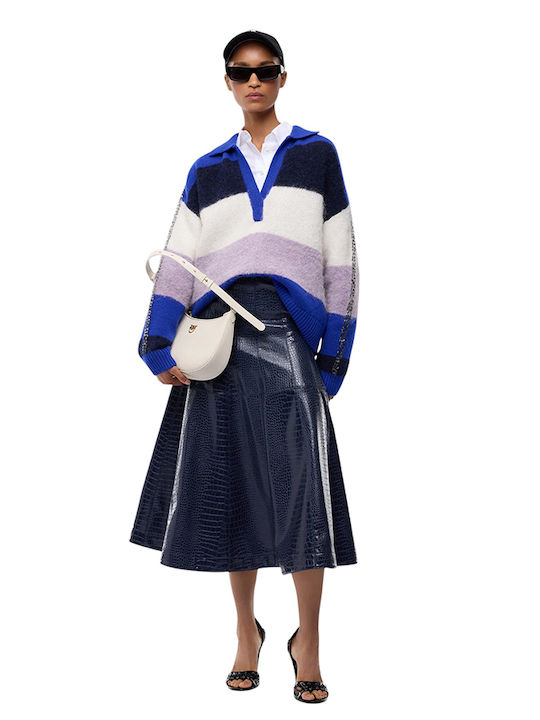 Midi Damenrock Blau