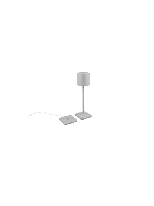 Trio Lighting Επιτραπέζιo Φωτιστικό LED Εξωτερικού Χώρου 1.5W με Ρυθμιζόμενο Λευκό Φως IP54 Γκρι
