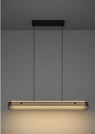 Eglo Pendant Light Black Rail 99x5x110cm