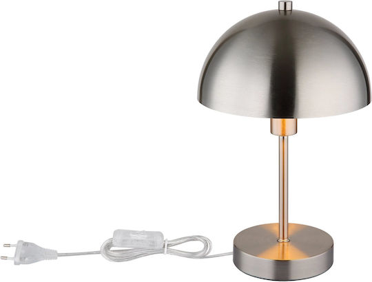 Globo Lighting Lămpi De Masă Metalic Pentru Dulie E14 Cu Pălărie Argintie Și Bază