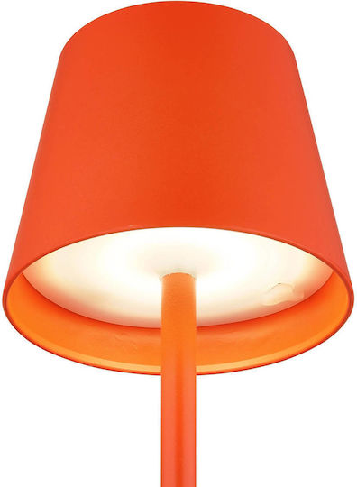 Globo Lighting Μεταλλικό Πορτατίφ LED με Κόκκινο Καπέλο και Βάση