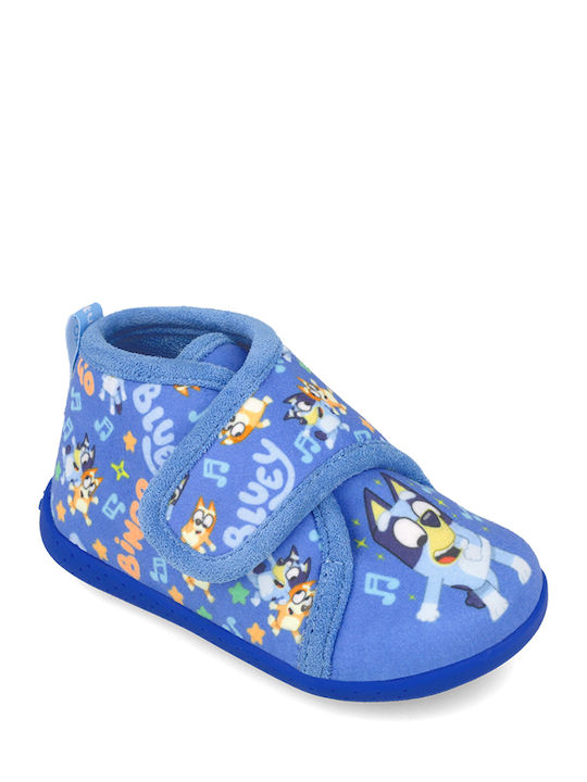 Anatomische Kinderhausschuhe Stiefel Blau