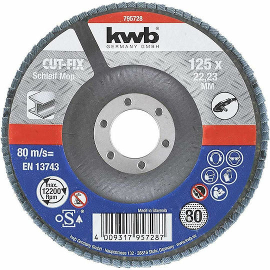 KWB Δίσκος Λείανσης Μετάλλου 125mm
