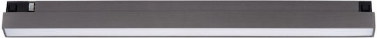 Lucide Premium Linial Glyx Траковата Осветителна Система 1-кръгова 1xled Сив Желязо 55903 12 08