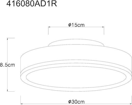Globo Lighting LED Панел 12W с Топла Бяла Светлина 3000K