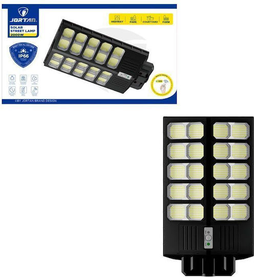 Led Αδιάβροχο Ηλιακό Φωτιστικό Δρόμου 1600W με Αισθητήρα Κίνησης, Φωτοκύτταρο και Τηλεχειριστήριο IP66