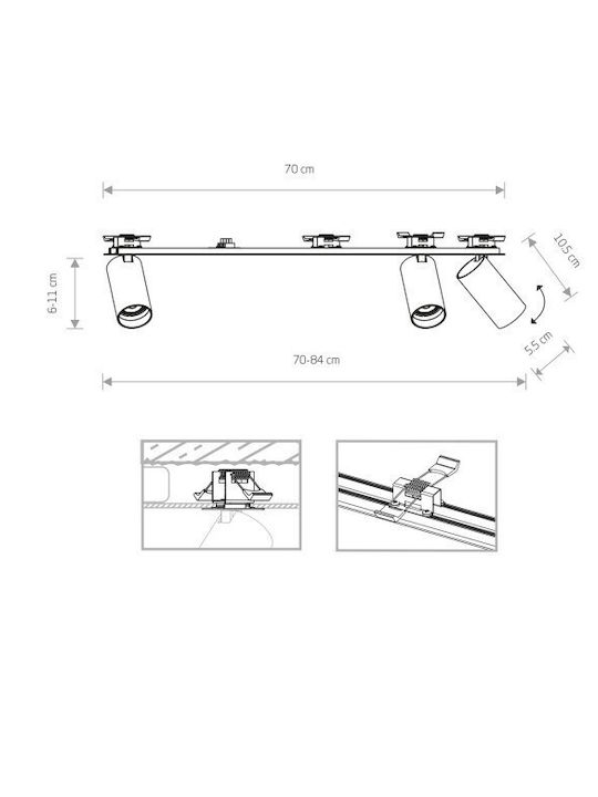 Spot Light Led Light Fixture 7685