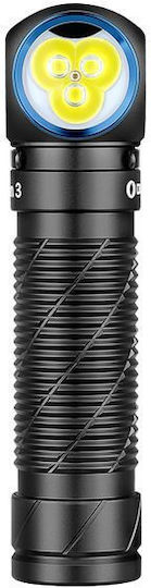 Olight Επαναφορτιζόμενος Φακός Κεφαλής LED IP68 με Μέγιστη Φωτεινότητα 3000lm Perun 3