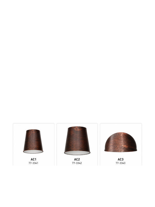 Home Lighting Conical Lamp Shade Copper with Diameter 13cm