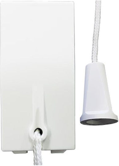 Geyer Front Plate Wall Push Cord Button without Frame White 735501S