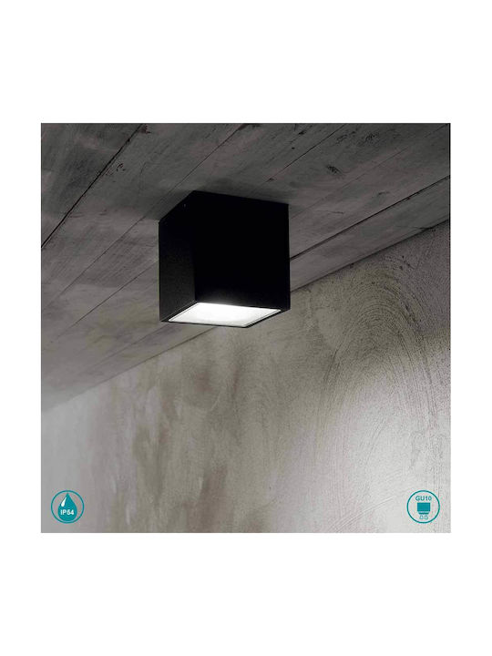 Ideal Lux Плафониера за Външен Таван GU10 в Сив Цвят 251516