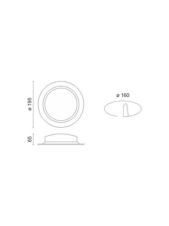 Spot Light Spot de Exterior cu LED Integrat în Culoare Alb 5468