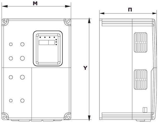 Invt CHV180 Ρυθμιστής Στροφών 3P 400V 7.5KW 7.5kW 03.048.0171
