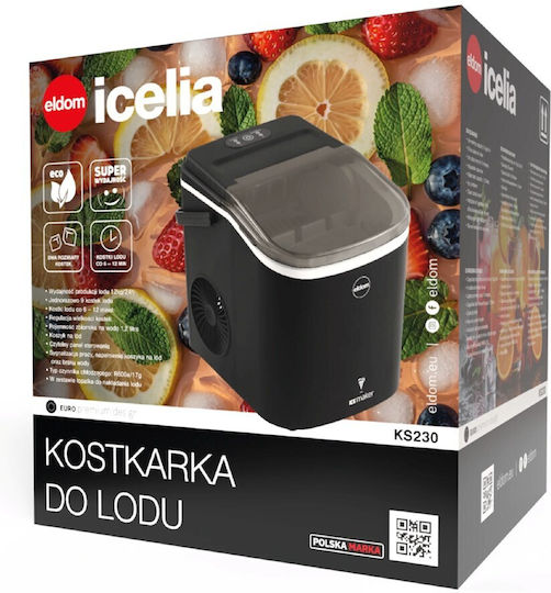 Eldom KS230 Mașină de gheață cu producție zilnică de 12kg