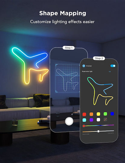 Govee Водоустойчива LED Лента 4м Неон Флекс