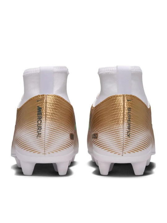Mercurial FG/MG Детски футболни обувки с Бутони Зелени