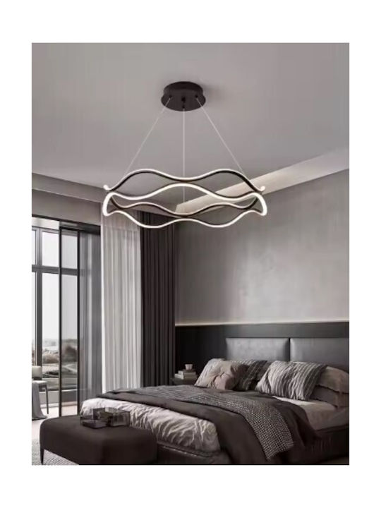 Home Lighting Ceiling Mount Light 50cm Black with Integrated LED