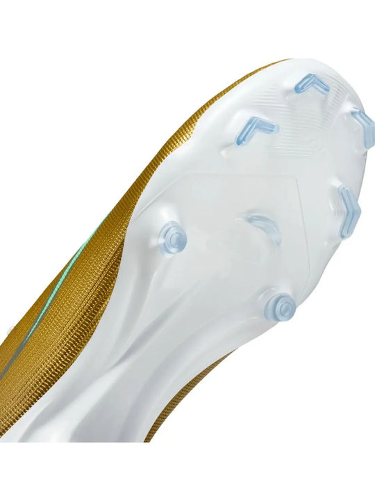 Nike Mercurial Superfly 11 Academy "Kylian Mbappé" FG/MG Ghete Fotbal cu Crampoane Auriu Metalic / Verde Strălucitor