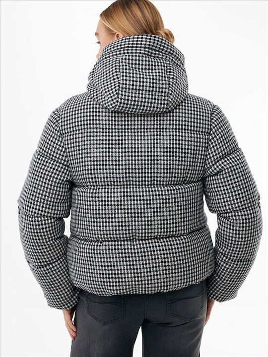 Jachetă Puffer Dama pentru Iarnă Neagră