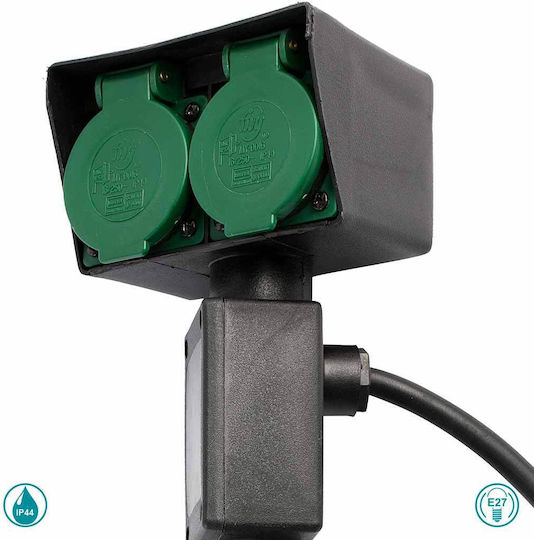 Faro Barcelona Garten-1 Power Socket Black 1pcs