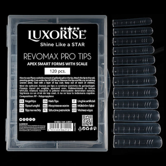 Reusable Revomax Pro Tips Luxorise Flexible Apex Polygel Gel 120 Pcs