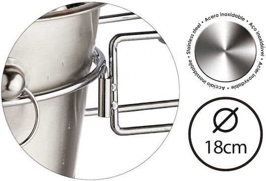 Atmosphera Kinvara Standuri De Șampanie Inox Cu Dimensiuni 20x20x8.5cm