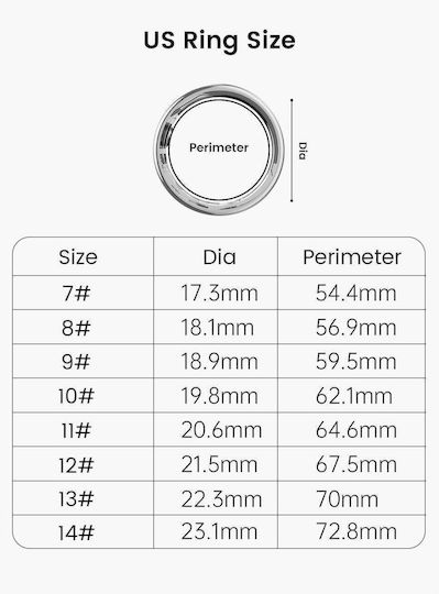 Kyklo Smart Ring Μέγεθος Αδιάβροχο με Παλμογράφο Ασημί
