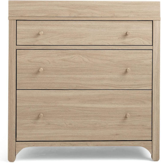 Βρεφική Συρταριέρα με 3 Συρτάρια Μπεζ 90x52.8x95cm