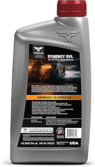 Ulei de motor Racing Triax Synergy SVL 5W-50 Full Sintetic 946 ml