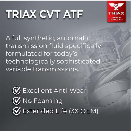Triax Ulei De Transmisie Auto Pentru Cutie De Viteze Automată Cu Variație Continuă 0.946lt