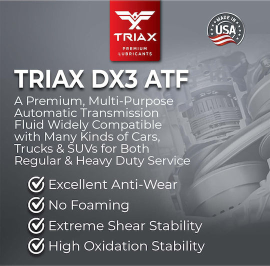 Triax Ulei De Transmisie Auto Pentru Cutie De Viteze Automată Și Direcție Hidraulică 18.92lt