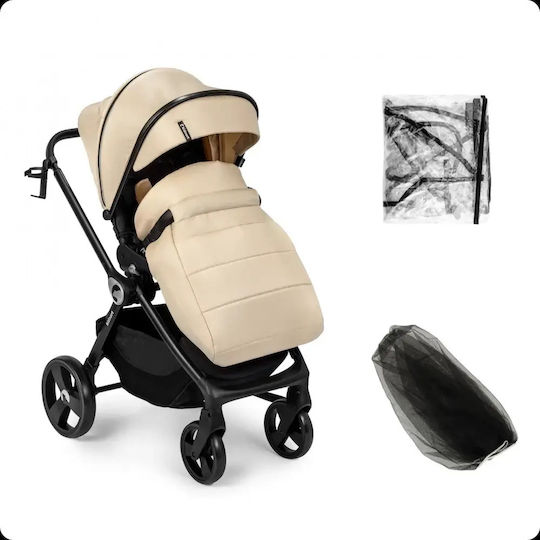 Kidnort Isbjorn Summer Sand Cărucior Reglabil Pentru Bebeluși Potrivit Pentru Nou-Născuți Negru 10.2kg