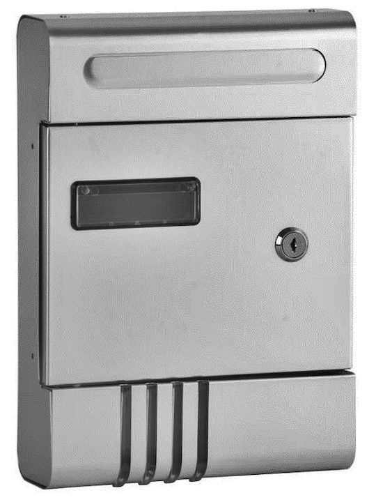 SGTT Cutie Poștală Pentru Exterior Metalică În Culoare Argintie 20.5x6.5x29cm