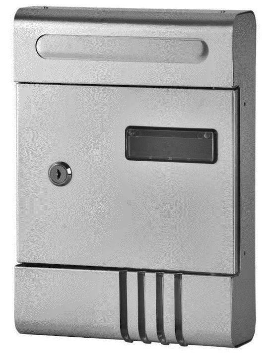 SGTT Cutie Poștală Pentru Exterior Metalică În Culoare Argintie 20.5x6.5x29cm