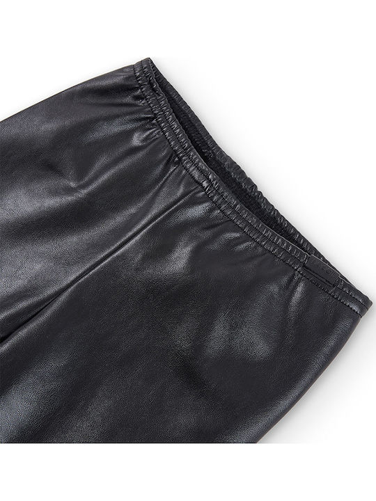 Kinderleggings Lang Schwarz Stretch