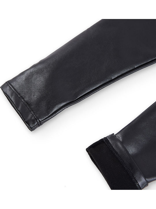 Kinderleggings Lang Schwarz Stretch
