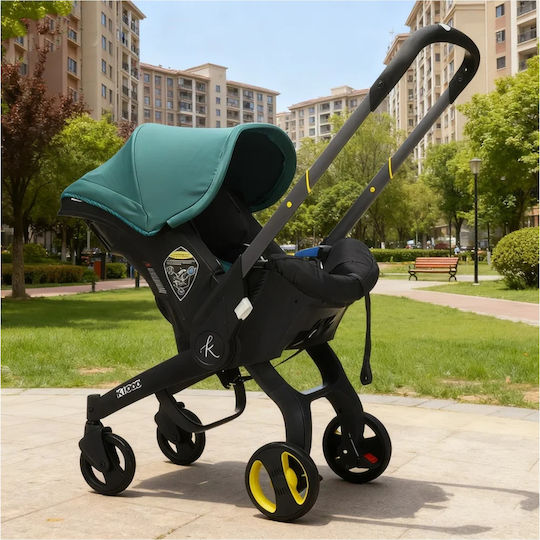 Cărucior 2 în 1 Potrivit pentru Nou-născuți Verde 13kg