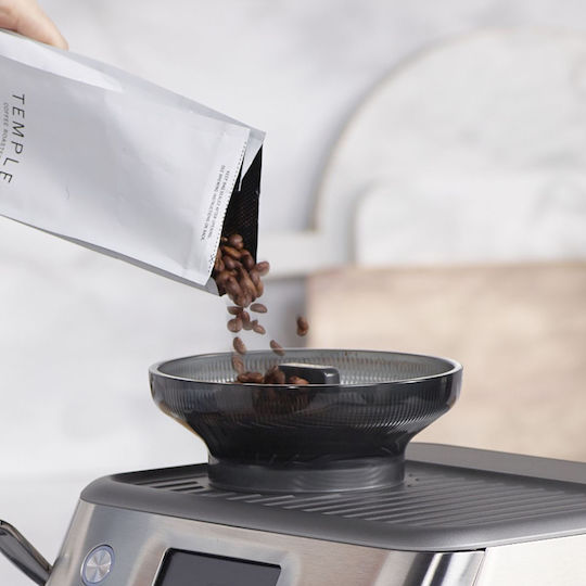 Sage Barista Touch Impress Αυτόματη Μηχανή Espresso 1700W Πίεσης 16bar με Μύλο Άλεσης Πράσινη SES882BSS