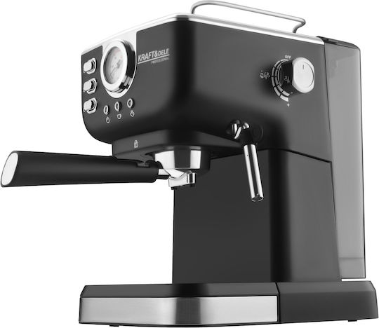 Kraft & Dele Mașină Espresso 1500W Presiune 15bar Neagră KD4289