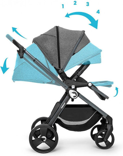 Kidnort Isbjorn Cărucior Reglabil Pentru Copii Potrivit Pentru Nou-Născuți Negru 10.2kg