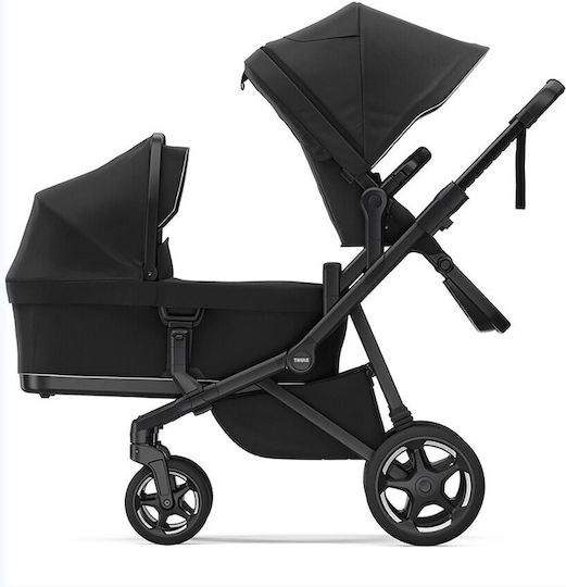 Thule Sleek 2 Reglabil Cărucior 2 în 1 Potrivit pentru Nou-născuți Negru