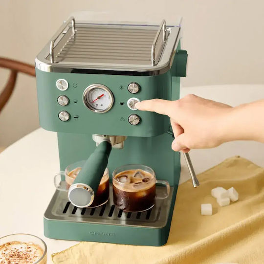Create Thera Classic Mașină Espresso 1350W Presiune 20bar Verde