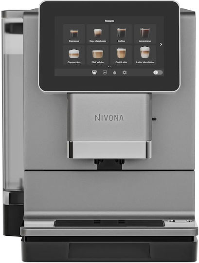 Αυτόματη Μηχανή Espresso 1465W Πίεσης 15bar για Cappuccino με Μύλο Άλεσης Πράσινη