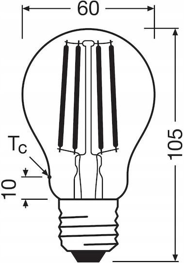 Eko Light Bec LED 7W Pentru Bază De Bec E27 Alb Natural 806 Lumen
