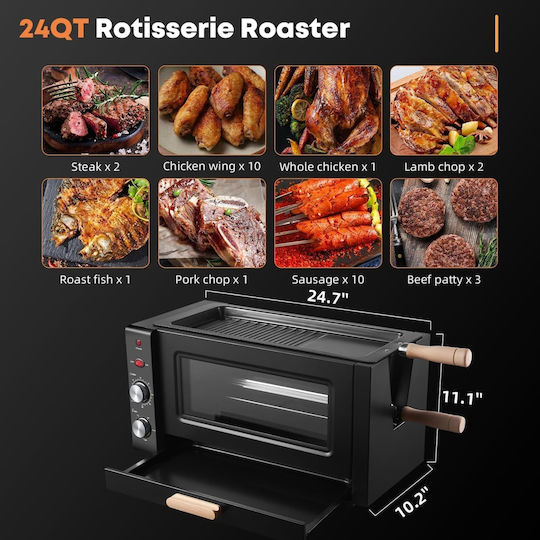 Cuptor Electric 25lt Fără Arzătoare Negru